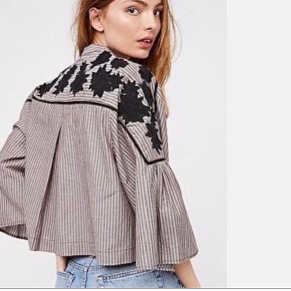 Free People Tops - Free People Women's Embroidered Liya Top medium